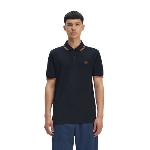 Fred Perry Polo Polo Uomo con doppia riga S P25 - FRED PERRYM3600 - Y31 - S - Francavilla Moda